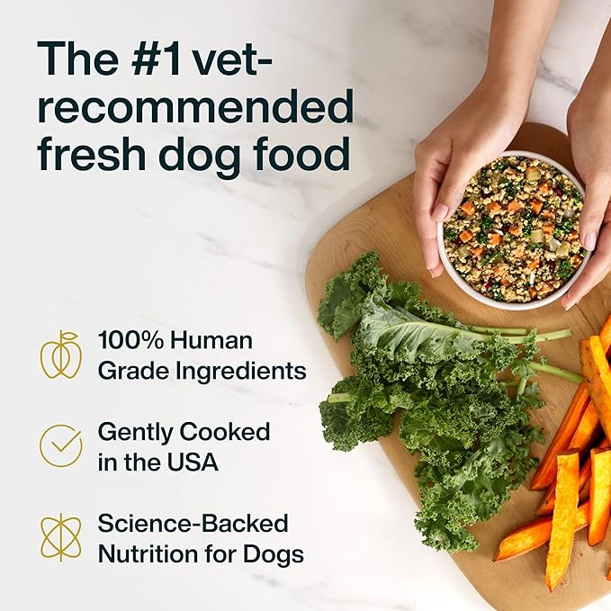 Just Food For Dogs Sensitive Skin Dog Food, Frozen Fresh Pet Meals and Toppers for Skin and Coat, Human Grade, Fortified with Omega 3, Highly Digestible, White Fish - 18-oz, 14 pack