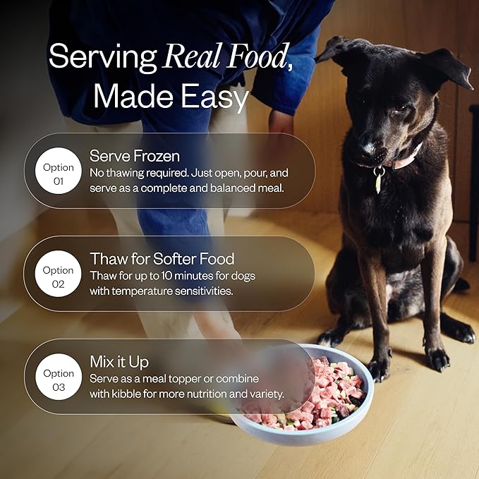 Maev Human-Grade Beef Dog Food, Anxiety & Calming Formula, Whole Ingredient, Gluten-Free, High Protein Puppy & Dog Food, 25 lb