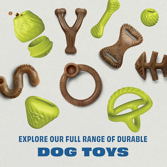 Benebone Durable Rubber Dog Toy Ball, Limited Edition Americana 250, One Size