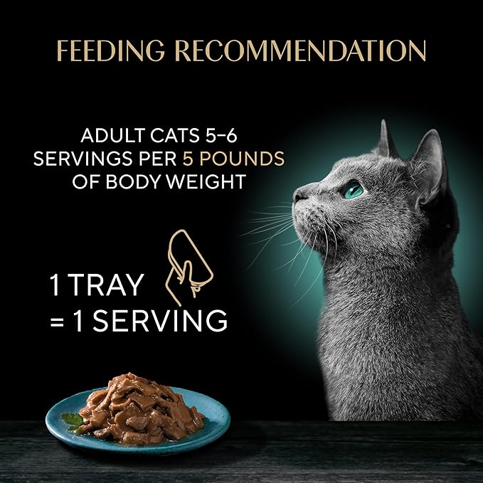 Sheba Perfect Portions Grilled in Savory Sauce Adult Wet Cat Food Marinated Chicken, Flaky Salmon, Tender Tuna, 2.64 oz. Twin-Pack Trays, 24 Count, 48 Servings