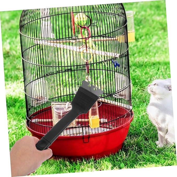 Angoily Sturdy Bird Cage Cleaning Brush Shovel Birdcage Maintenance Tool for Sizes