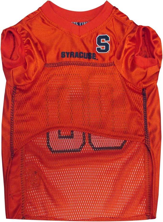 Pets First NCAA College Syracuse Orange Mesh Jersey for DOGS & CATS, Medium. Licensed Dog Jersey with your Favorite Football/Basketball College Team