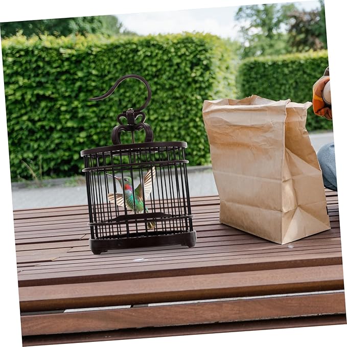 Portable Decorative Cage for Small Pets Vintage Style Habitat Box for Birds and Small Animals Design Lightweight Transport Carrier for Pets for Home Decor