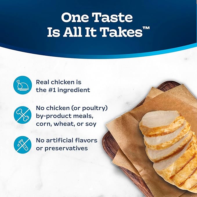 Blue Buffalo Tastefuls Wet Food for Kittens, Made with Natural Ingredients, Chicken Paté Entrée, 3oz Cans, 4Pack Trial Size