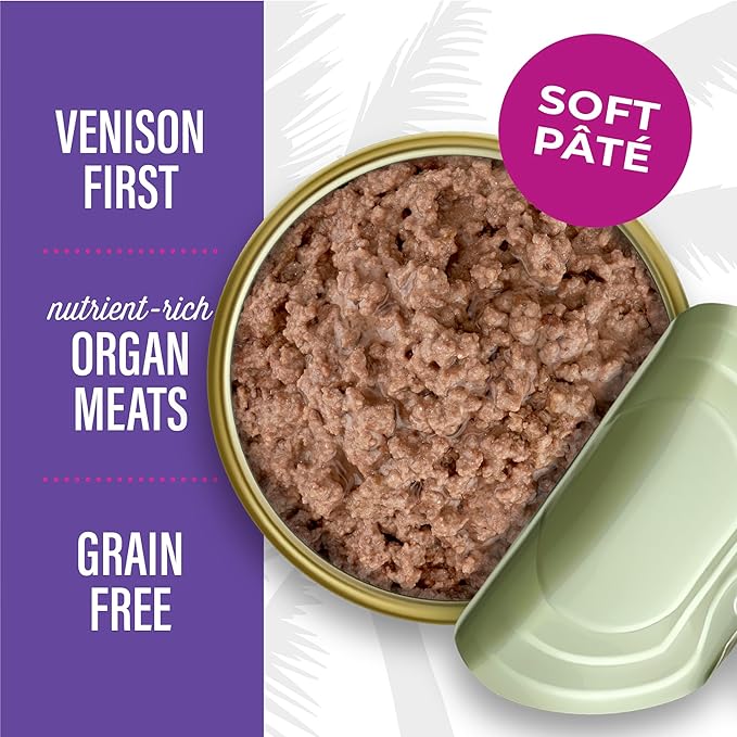 Tiki Cat After Dark Pâté Wet Cat Food, Venison & Beef Liver, 3 oz. cans (12 Count)