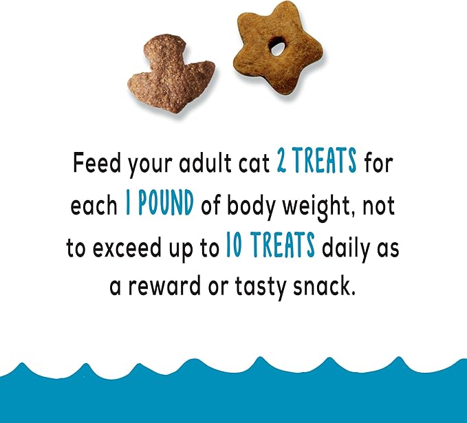 Friskies Made in USA Facilities Cat Treats, Party Mix Seafood Lovers Crunch - (10) 2.1 oz. Pouches