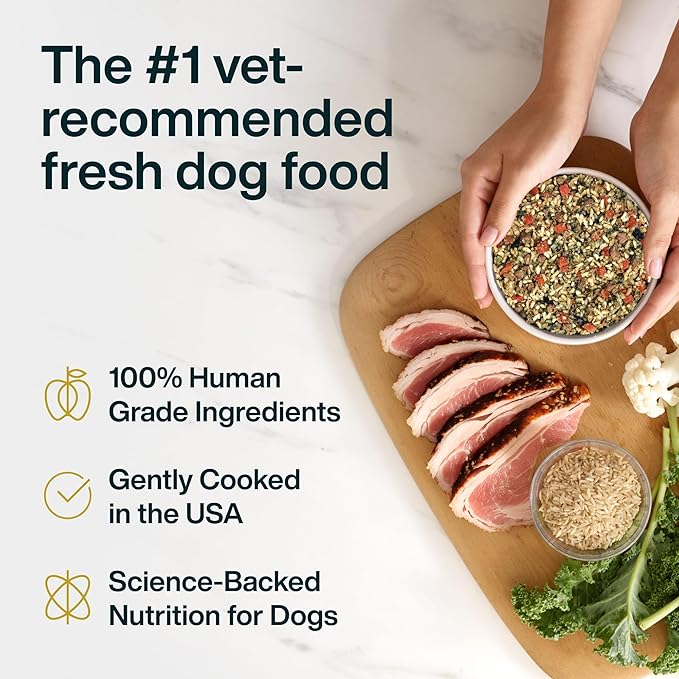 JustFoodForDogs Vet RX Frozen Fresh Prescription Dog Food, Human Grade, Vet Recommended Fresh Pet Meal or Toppers, Limited Ingredient, Prescription Diet, Renal Support 18 oz - 7 Pack