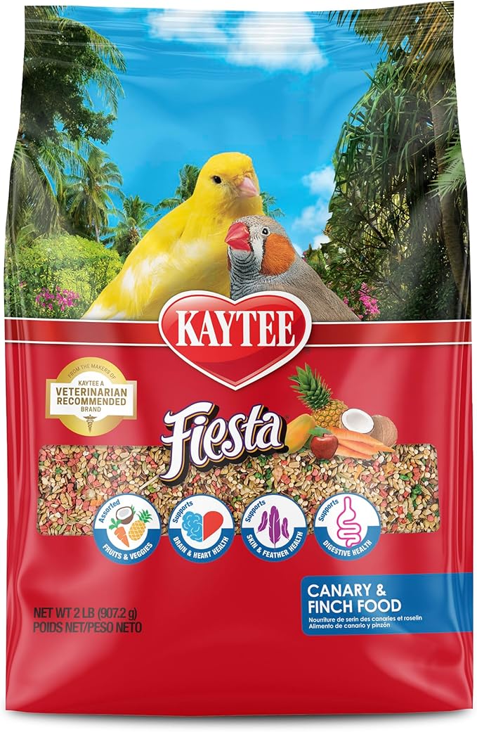Kaytee Fiesta Max Premier Bird Food For Canaries And Finches, 2-Pound Bag