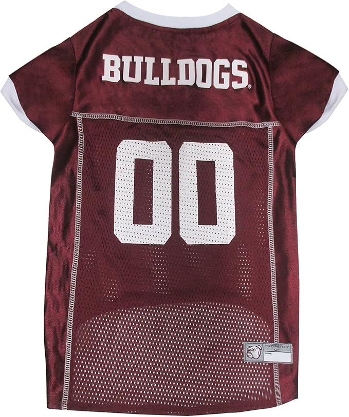 Pets First NCAA College Mississippi State Bulldogs Mesh Jersey for DOGS & CATS, XX-Large. Licensed Dog Jersey with your Favorite Football/Basketball College Team