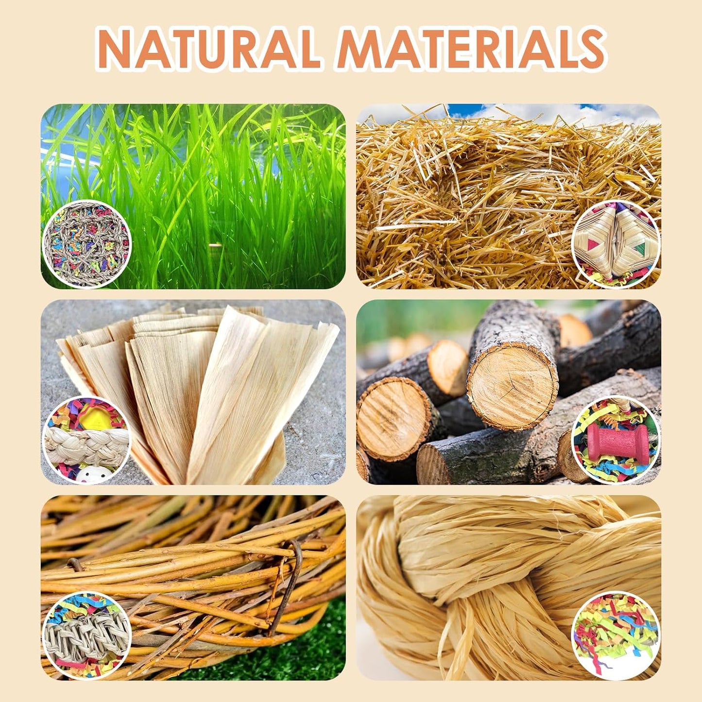 Bird Toys For Cockatiels, Tyotrbs Bird Toys For Conures Parakeet Toy BirdsToy For Parrots Birds Foraging Toy ParrotToys BirdCage Accessories Lovebird Cage Accessories for Small Birds