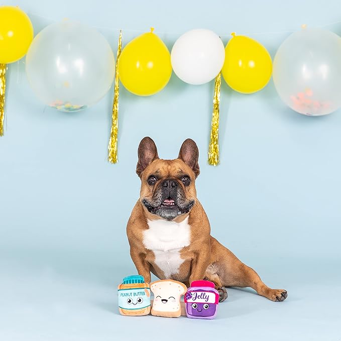Fringe Studio Plush Dog Toy Set, Sticky Situation, 3 Piece Set, PetShop Collection (289599)