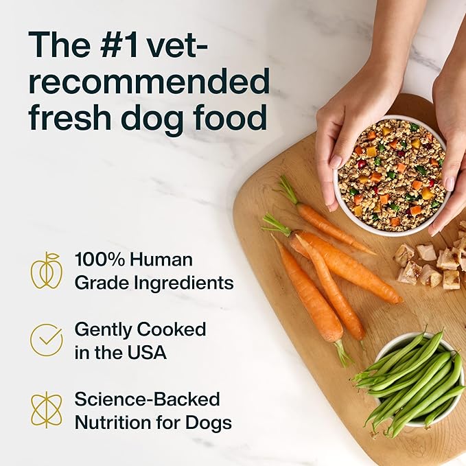JustFoodForDogs Fresh Frozen Healthy Weight Management Dog Food, Fresh Pet Meals or Toppers for Dog Weight Control, Human Grade, Vet Recommended, High Fiber, Lean Pork, 18-oz Pouch, case of 21