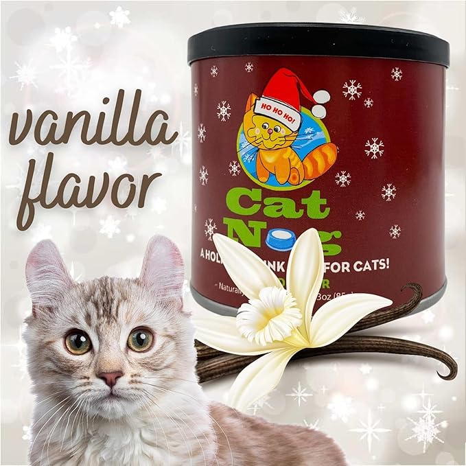Needzo Cat Eggnog Drink Mix, Vanilla Flavored Powdered Treat, for Cats, 3 Ounces (Pack of 2)