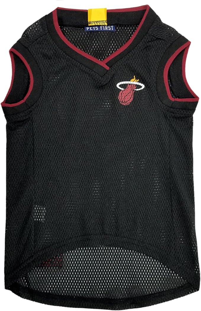 Pets First HEA-4047-SM Miami Heat Basketball Mesh Jersey
