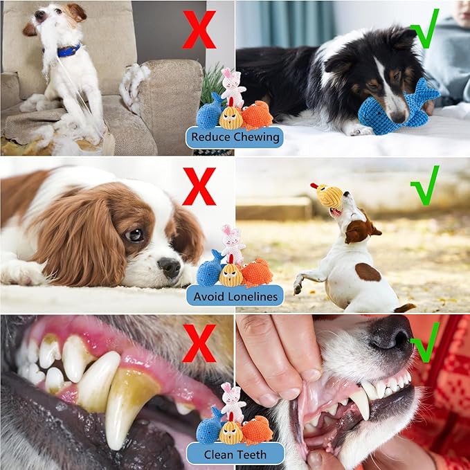 Stuffed Animal Cat Chew Squeaky Toy Medium Interactive Soft Cotton Dog Horse Toys for Companionship Training Birthday Reward Gift