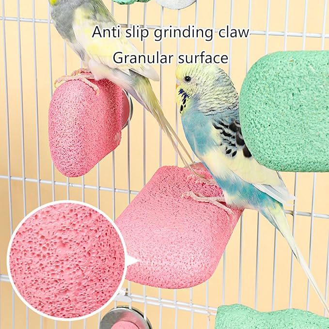 Bird Cage Toy Teeth Mouth Molar Hamster Chew Toy Perch Parrot Budgies Hamster Pet Supplies Bird Cage Accessories