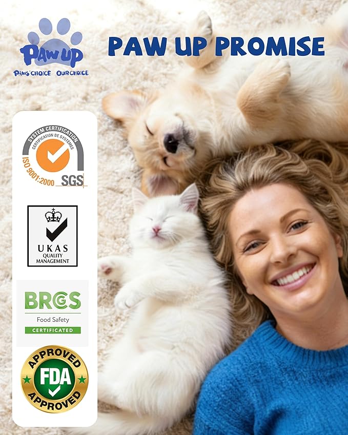 PAWUP Dog Treats Chicken & Fish, High in Protein and Omega-3, for Large Small Dogs, 10.5 oz