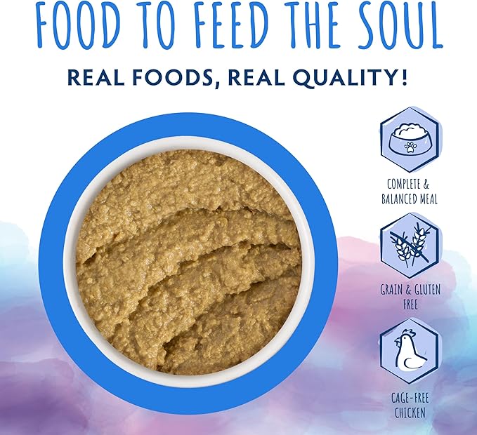 Soulistic Paté, Chicken Dinner in a Hydrating Purée, 2.8oz Can, Pack of 12
