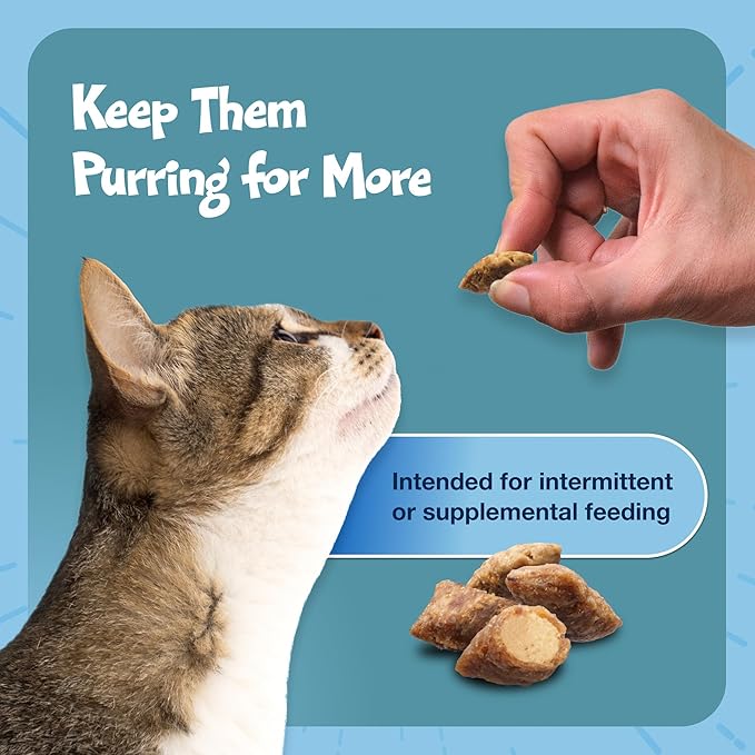 Blue Buffalo Bursts Crunchy & Creamy Cat Treats, Great for Training, Savory Seafood, 5-oz Bag (Pack of 6)