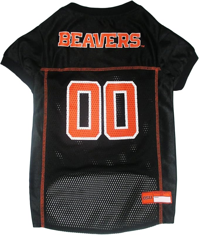 Pets First NCAA College Oregon State Beavers Mesh Jersey for DOGS & CATS, Small.Licensed Dog Jersey with your Favorite Football/Basketball College Team
