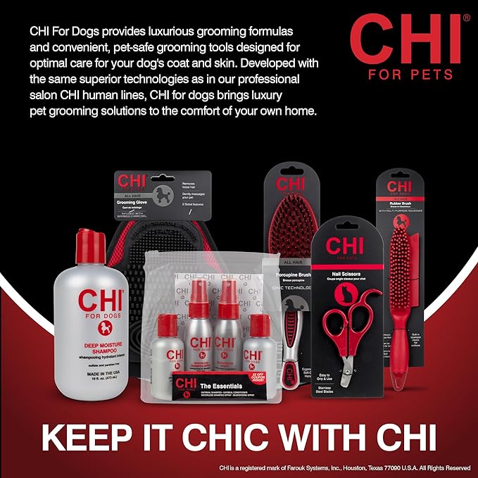 CHI for Pets Small Area Pet Hair Trimmer for Dogs and Cats, Cordless USB Rechargeable Grooming Clipper, Spot Trimming Tool for Paws, Face, and Ears, Extra Small Blade for Sensitive Areas