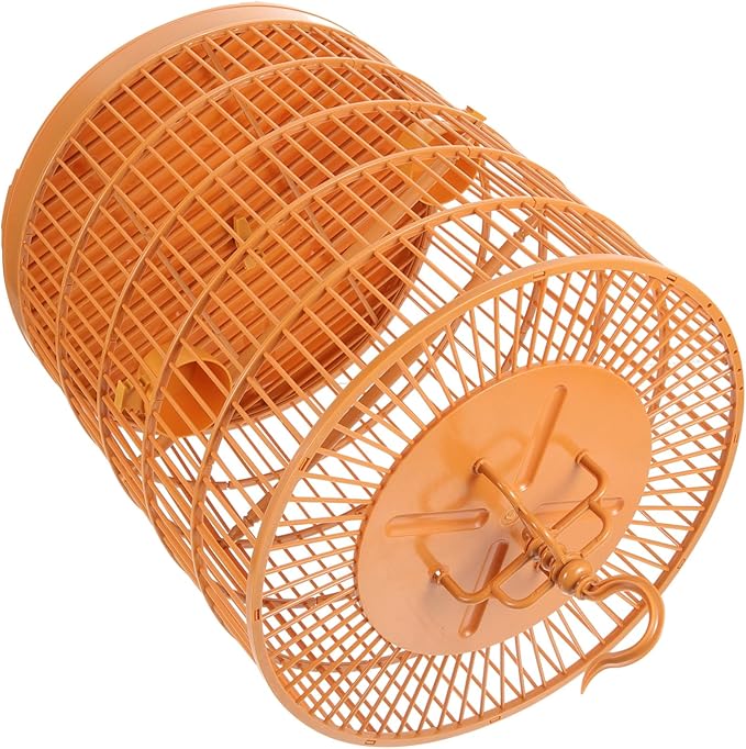Plastic Hanging Bird Cage Featuring Lockable Entry for Small Birds and Parrots Multi-Functional Small Animal Cage Lightweight and Practical Pet Habitat for Hamsters and Parakeets