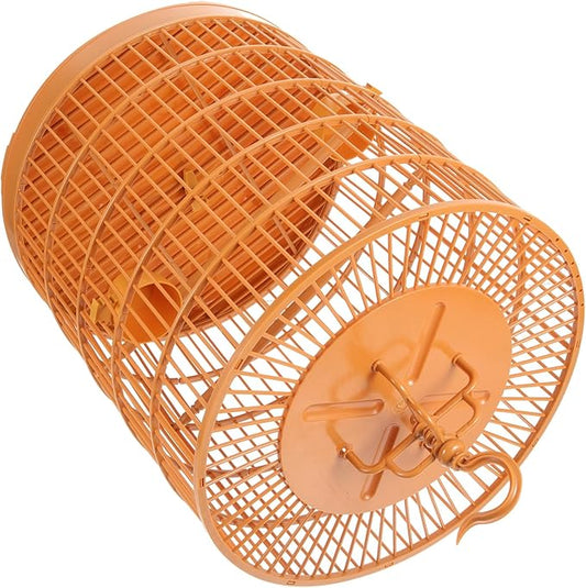 Plastic Hanging Bird Cage Featuring Lockable Entry for Small Birds and Parrots Multi-Functional Small Animal Cage Lightweight and Practical Pet Habitat for Hamsters and Parakeets