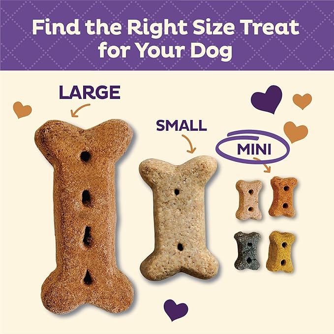 Old Mother Hubbard Wellness P-Nuttier Dog Biscuits,Natural,Training Treats,Peanut Butter Flavor,Mini Size,(6 Pound Box),(Pack of 2)
