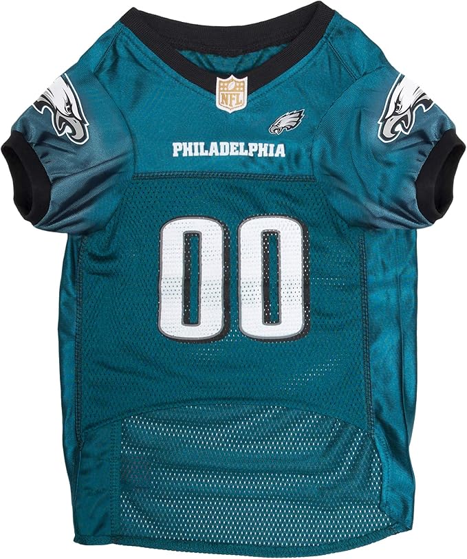 Pets First NFL Philadelphia Eagles Dog Jersey, Size Medium, Football Shirt Costume for Pet, Dog Sports T-Shirt, NFL Team Clothing for Cats, Licensed Pet Apparel Available in 7 Sizes and 32 Teams