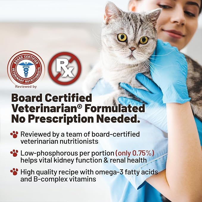 Dave's Pet Food Renal Cat Treats for Cat Kidney Support, (NEW Recipe!) Semi-Moist Healthy Treats with Kidney Support for Cats, Made in USA (2 Pack)
