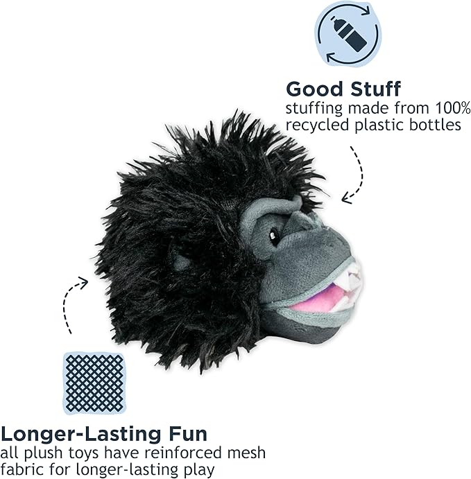 Tall Tails 2-in-1 Fetch Ball Dog Toy, Gorilla