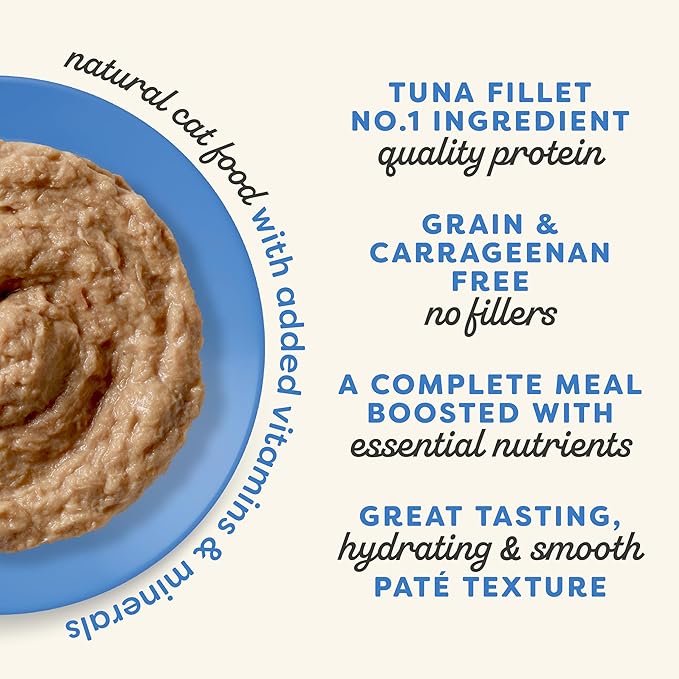Applaws Vitality Wet Cat Food Paté, Natural Cat Food with Added Vitamins & Minerals, Grain-Free, Carrageenan Free, Fish Variety Selection (12 Count, 5.5 oz Cans)