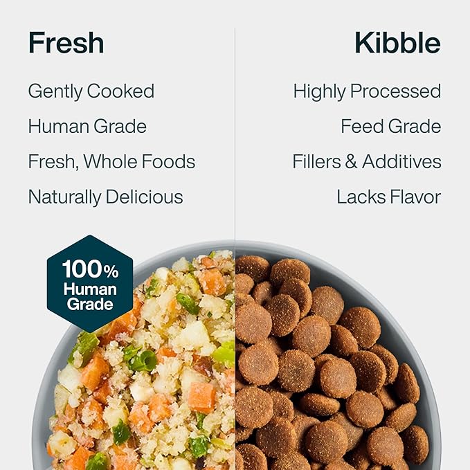 JustFoodForDogs Puppy Frozen Fresh Dog Food Variety Pack, Complete Meal or Dog Food Topper, Fish & Chicken Human Grade Dog Food Recipes, 18oz (Pack of 7)