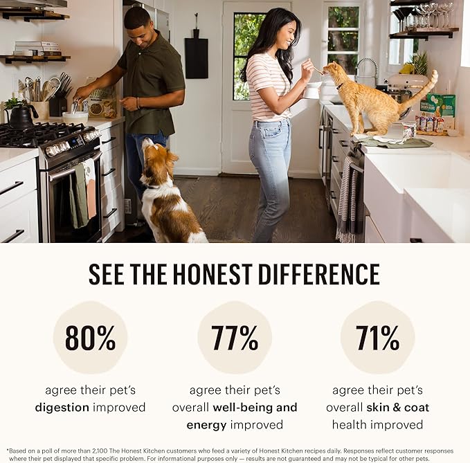 The Honest Kitchen Whole Food Clusters Grain Free Chicken & Fish Dry Cat Food, 1 lb Trial Pouch (Pack of 2)