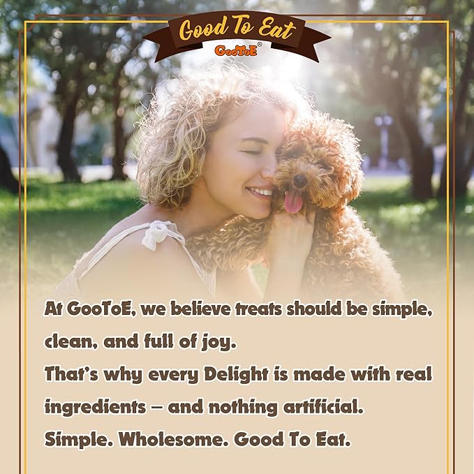 Gootoe Soft Dog Treats, Chicken Jerky - Dog Training Treats; High-Protein, Gluten-Free, Soft Jerky for Dogs, Hypoallergenic, Grain-Free, Chicken Breast Strips, 1 lb