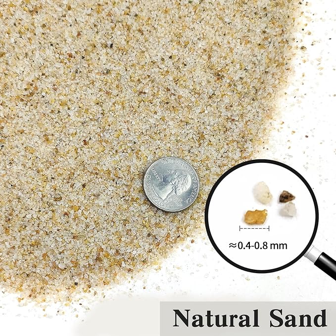 FANTIAN 10 lbs Aquarium Silica Sand. Decorative Mini Aquarium Gravel Substrate for Fish Tank, Plants Potted, Fire Pits, Candle, Vase Filler and Crafts