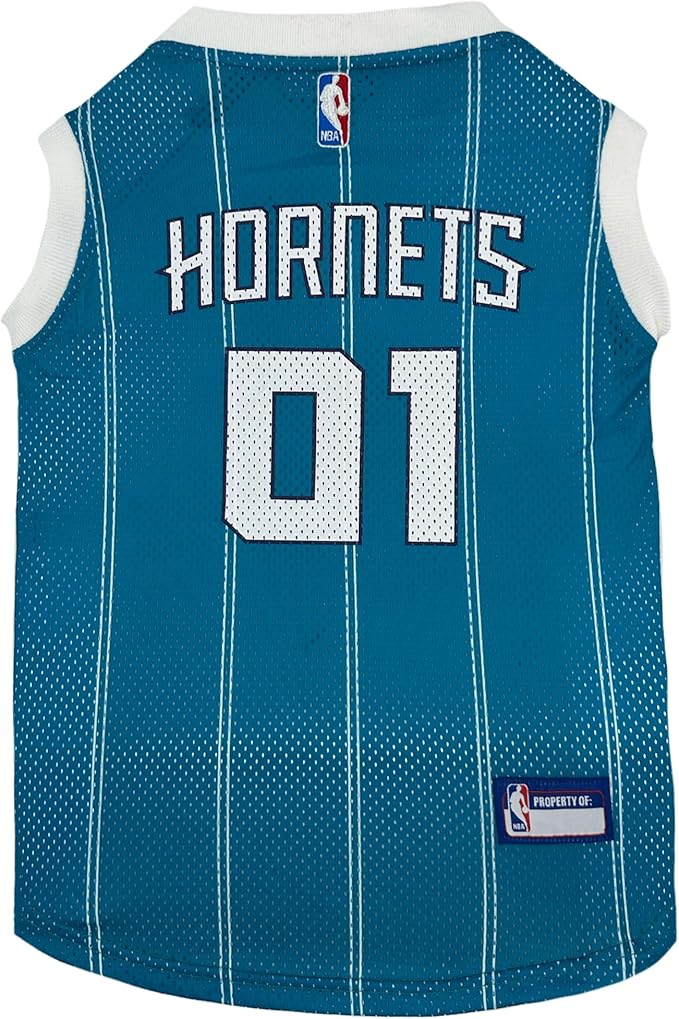 Pets First NBA Charlotte Hornets Dog Jersey, Large - Tank Top Basketball Pet Jersey
