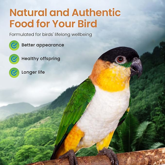 Harrison's Bird Foods High Potency Fine - Certified Organic, Non GMO Formula for Small to Medium Birds - Human Grade Pellets for Molting, Recovering & Weaning Chicks with Balanced Nutrition (25lb)