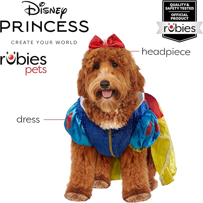 Disney Princesses: Snow White Pet Costume for For Dogs or Cats by Rubies, XL