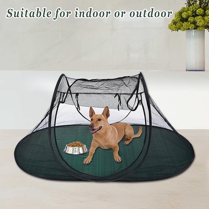 Pet Fun House Cat Dog Playpen Feline Funhouse Portable Exercise Tent with Carry Bag