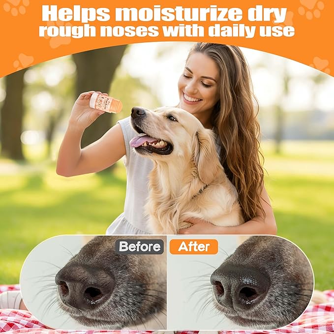 Dog Paw&Nose Balm Lick Safe1.4oz(40g),All-Natural Ingredients Pets Paw Wax,Healing Moisturizer with Coconut Oil&Honey,for Dry Cracked Dog & Cat Paws,Nose & Elbows, Horse Hoof, Joint Care