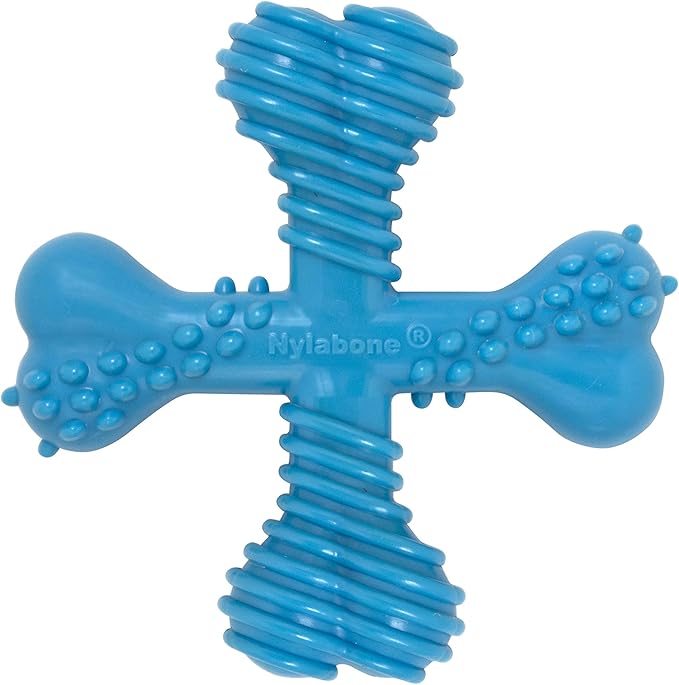 Nylabone Comfort Hold X-Bone Power Chew Toy for Dogs, Dog Toys for Aggressive Chewers, Beef Flavor, Large - Up to 50 lbs, 1 Count