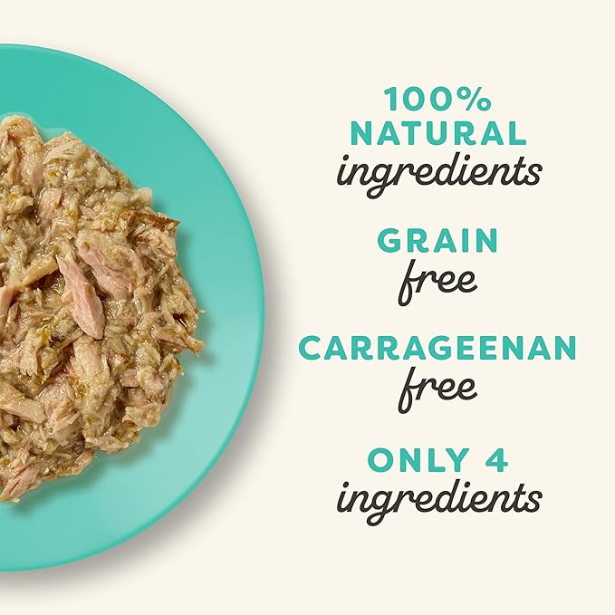 Applaws Natural Wet Cat Food in Broth, Limited and Natural Ingredients, High Protein with No Artificial Additives, Tuna Fillet, Anchovy & Seaweed in Broth (12 x 5.3oz Pouches)