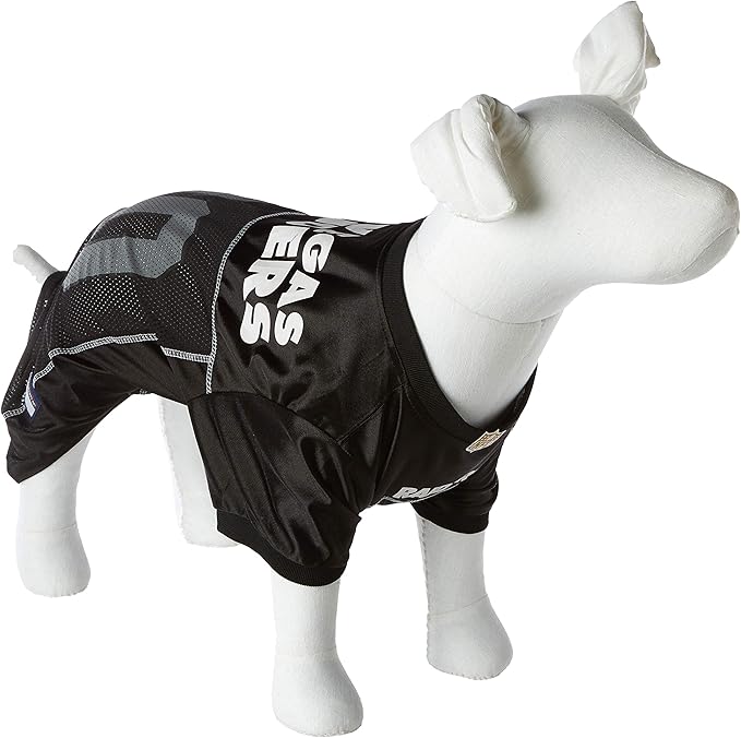 Pets First NFL Raiders Dog Jersey, Size XX-Large, Football Shirt Costume for Pet, Dog Sports T-Shirt, NFL Team Clothing for Cats, Licensed Pet Apparel Available in 7 Sizes and 32 Teams