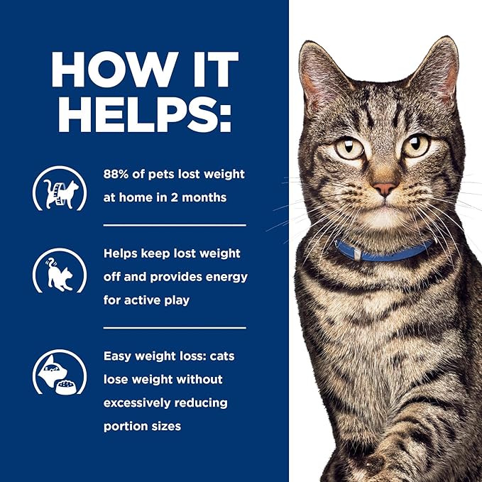 Hill's Prescription Diet Metabolic Weight Management Wet Cat Food, Vegetable & Chicken Stew, 2.9 oz. Cans, 24-Pack