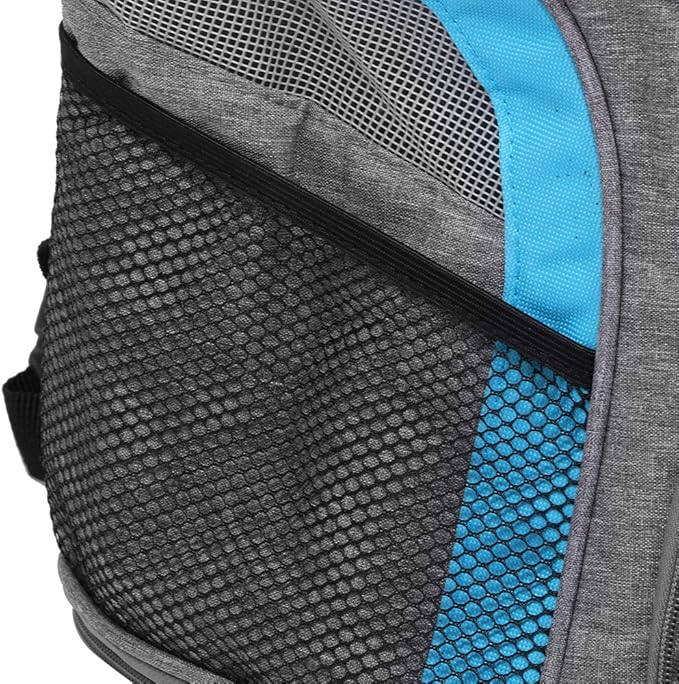 Folding Pet Carrier Backpack, Breathable Cat Carrying Bag with Mesh Ventilation and Snack Pockets for Outdoor Travel, Shoulder or Hand Carry Use