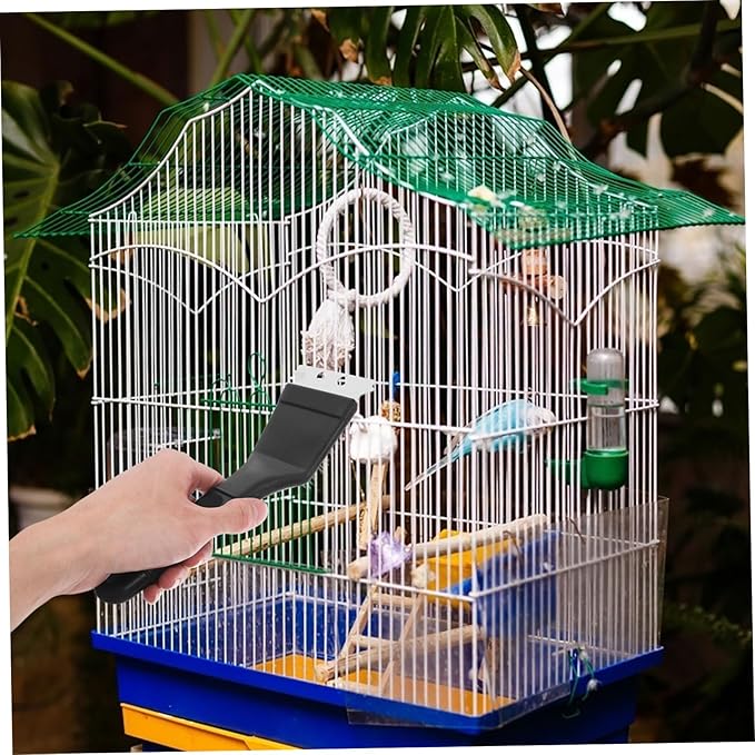 COLLBATH Bird Cage Cleaning Brush with Long Handle Multi Functional Sanitation Tool for Birdcages and Animal Cages Durable Bristle Design for Efficient Cleaning of Bird Droppings