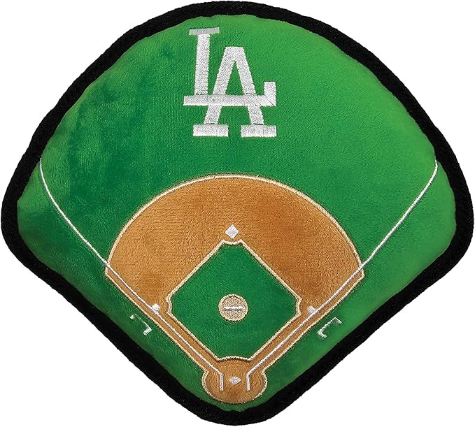 Pets First MLB LA Dodgers Baseball Field Tough Toy for Dogs, Best MLB Dog Toy with Team Logo