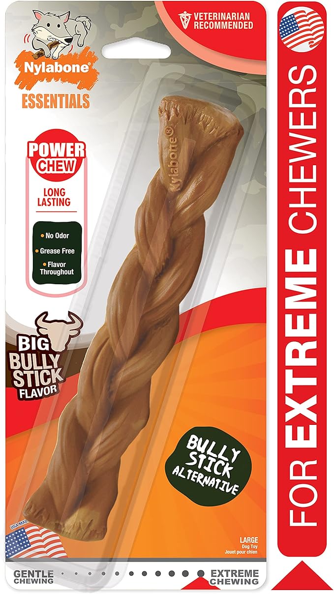 Nylabone Essentials Brown Nylon Braided Chew Dog Toy Large 1 pk