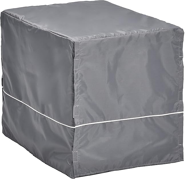 New World Dog Crate Comfort Kit, Matching Dog Crate Cover & Dog Bed, Fits 24-Inch Long Dog Crates, Machine Washable & Dryer Friendly, Gray